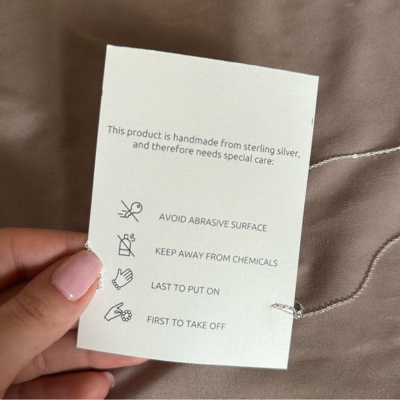 Sterling silver customized eternity necklace I LOVE YOU FOREVER ABBY - Picture 6 of 8